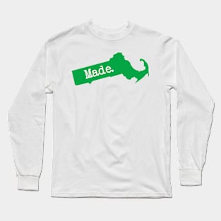 Massachusetts Made MA Green Long Sleeve T-Shirt